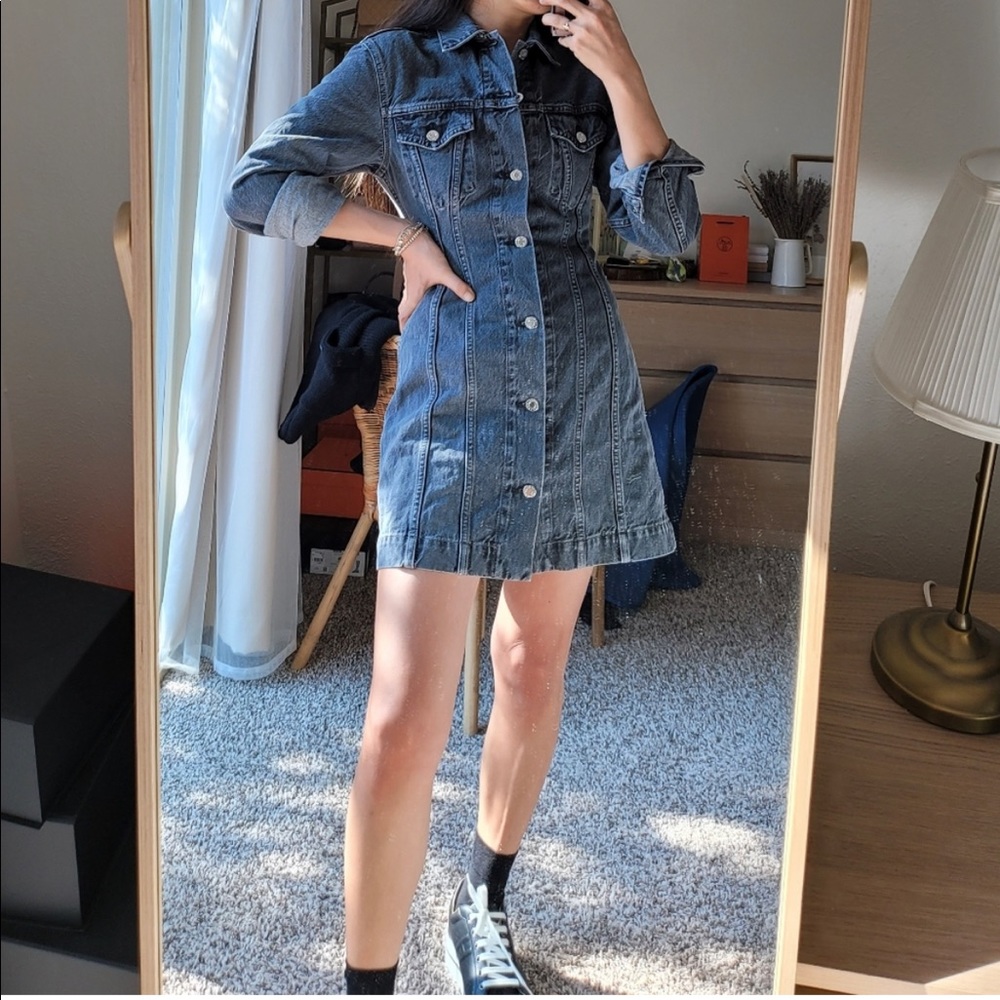 Helmut Lang FEMME TRUCKER DRESS. XS - Picture 1 of 5